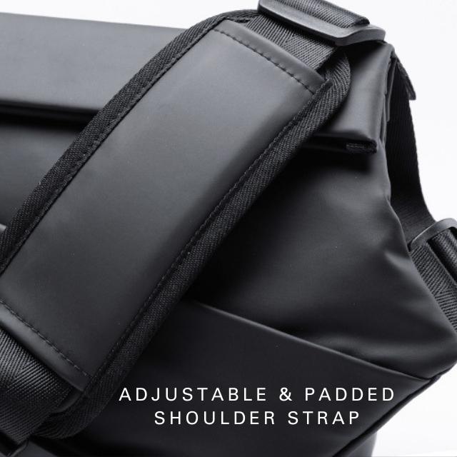 Obsidian shoulder bag