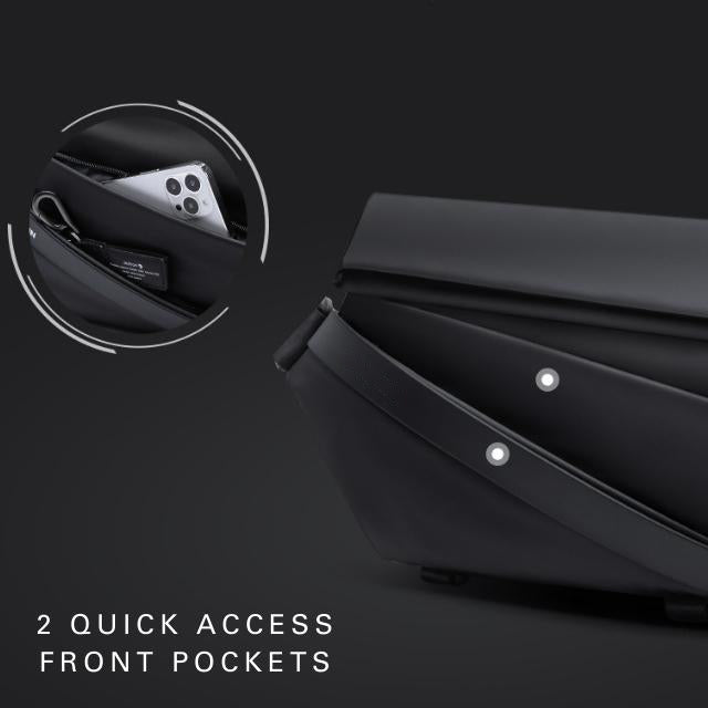 Obsidian shoulder bag