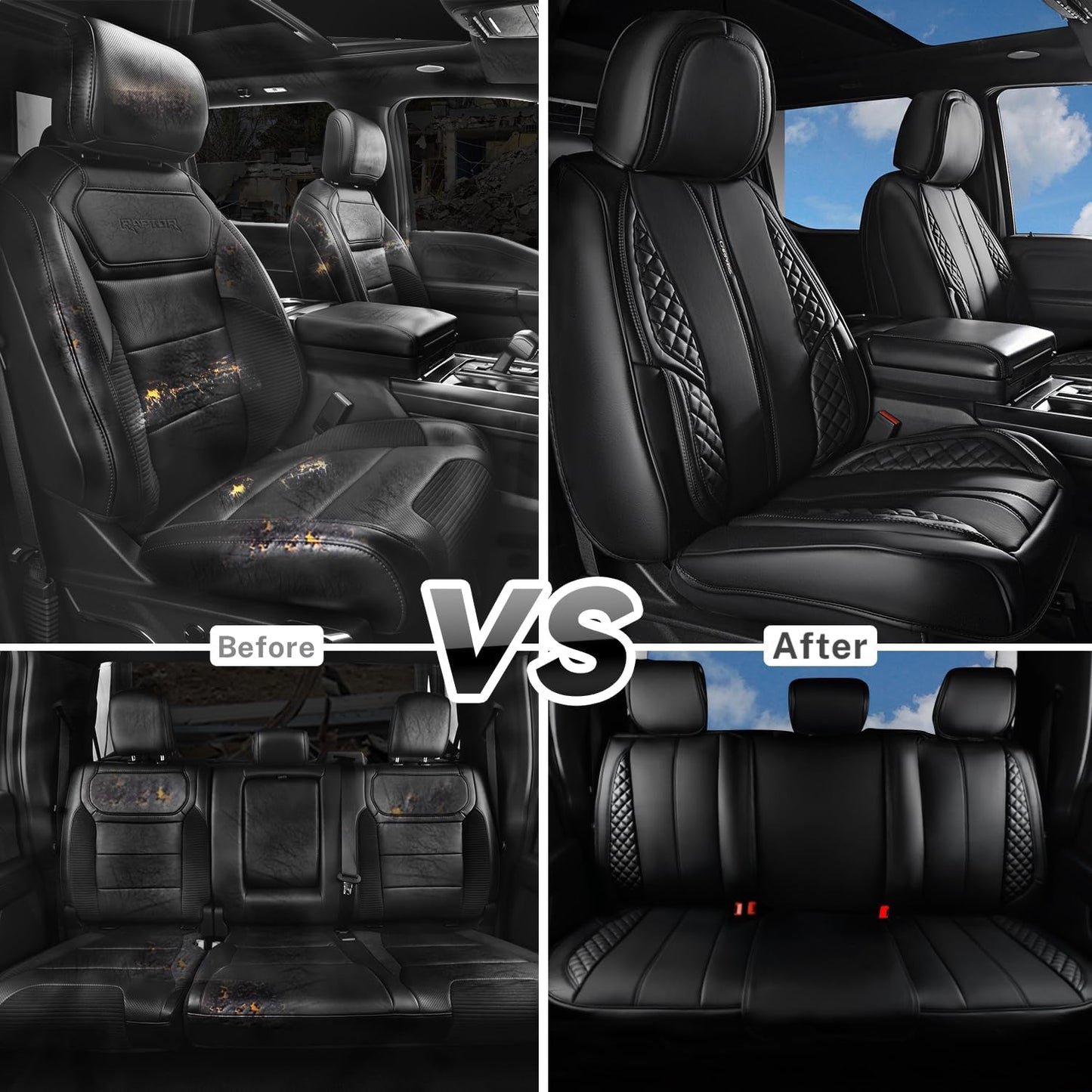 DriveElite™ – The Premium PU Leather Car Seat Cover Set (Limited Edition)