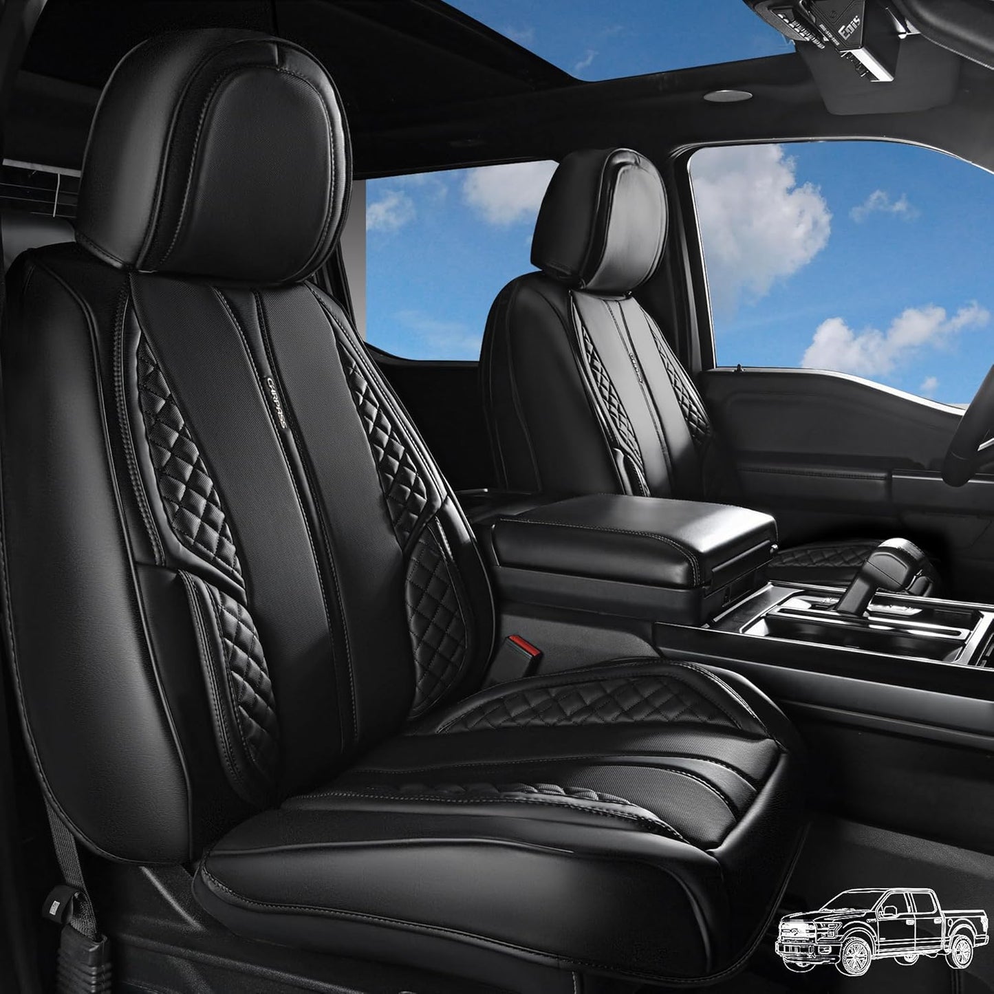 DriveElite™ – The Premium PU Leather Car Seat Cover Set (Limited Edition)