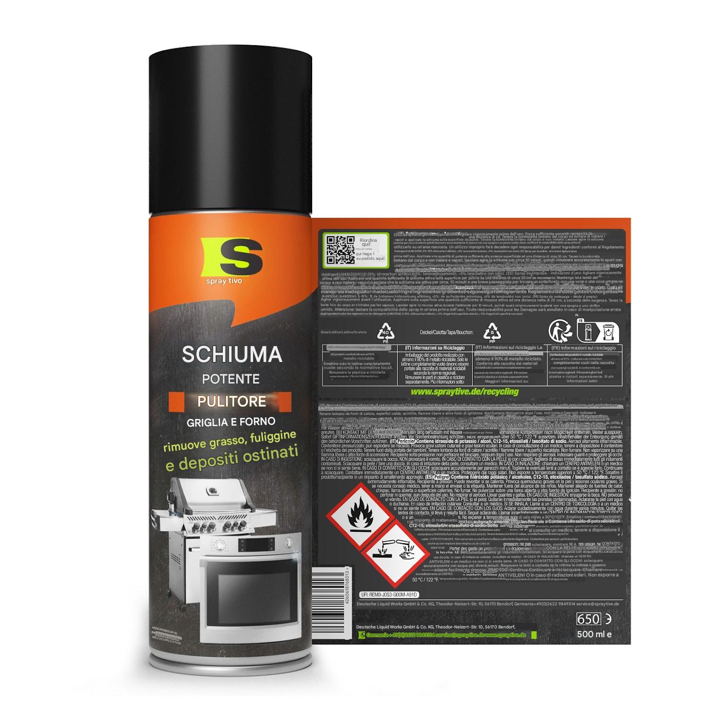 SchiumAttiva 500ml – Sgrassatore Potente Multiuso