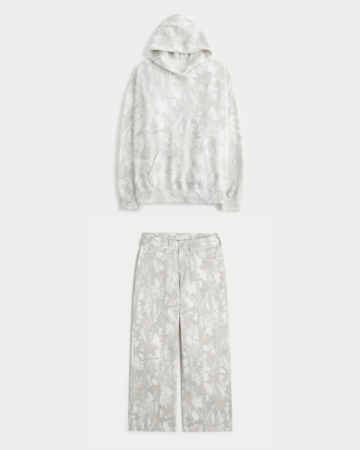 Camo Hoodie & Baggy Jean Set